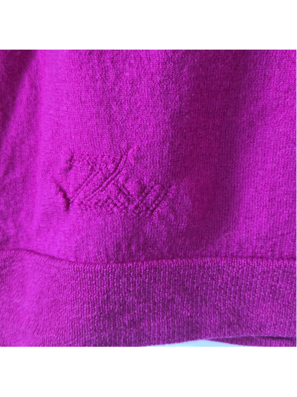 Women's ZADIG & VOLTAIRE Fuchsia & Silver Crew Neck Sweater S - Picture 3 of 13